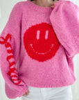 Pullover, Smiley, 2 Farben