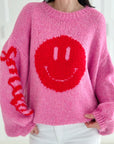 Pullover, Smiley, 2 Farben