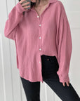 Musselin Bluse, regular, Beere