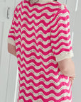 Strickkleid, Streifen, 2 Farben