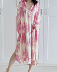 Seidiges Kleid, Bäume, Bunt, 6 Farben