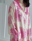 Seidiges Kleid, Bäume, Bunt, 6 Farben
