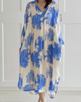 Seidiges Kleid, Bäume, Bunt, 6 Farben
