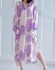 Seidiges Kleid, Bäume, Bunt, 6 Farben