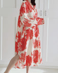 Seidiges Kleid, Bäume, Bunt, 6 Farben