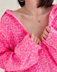 Musselin Bluse, Neon-Leo, 2 Farben
