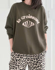 Sweatshirt, Croissant, 6 Farben