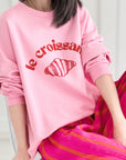 Sweatshirt, Croissant, 6 Farben