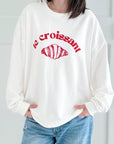 Sweatshirt, Croissant, 6 Farben