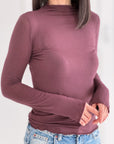 Longsleeve, Cashmere Blend, Stehkragen, 5 Farben