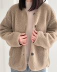 Teddyjacke, Unifarbe, 4 Farben