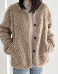 Teddyjacke, Unifarbe, 4 Farben