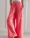 Musselin Hose, Neon-Streifen, 2 Farben