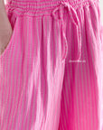 Musselin Hose, Neon-Streifen, 2 Farben