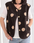 Teddyweste, Polka Dots, 2 Farben