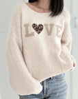 Bouclé Pullover, Leo-LOVE, 4 Farben