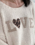 Bouclé Pullover, Leo-LOVE, 4 Farben