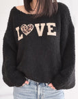 Bouclé Pullover, Leo-LOVE, 4 Farben