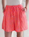 Musselin Shorts, Neon-Leo, 2 Farben