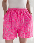 Musselin Shorts, Neon-Leo, 2 Farben
