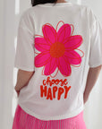 T-Shirt, Choose Happy, 2 Farben