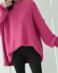Oversized Teddypulli, Pink