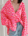 Musselin Bluse, Wild-Leo, Neon, 3 Farben