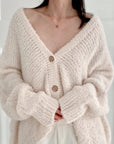 Bouclé Cardigan, 4 Farben