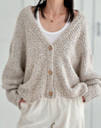 Bouclé Cardigan, 4 Farben