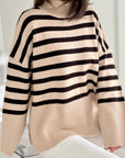 Strickpullover, Streifen, 5 Farben