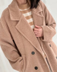 Jacke, zweireihig, 2 Farben, Camel