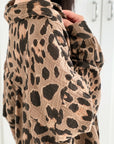Musselin Bluse, Regular, Wild-Leo, Camel