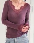 Longsleeve, Cashmere, Lace, 11 Farben