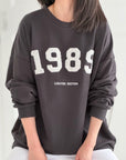 Sweatshirt, 1989, Altgrau