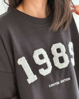 Sweatshirt, 1989, Altgrau