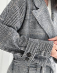 Mantel, kariert, zweireihig
