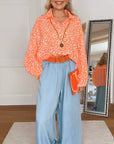 Musselin Bluse, Neon-Leo, Weiß, 2 Farben