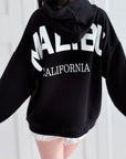 Hoodie, MALIBU, Schwarz