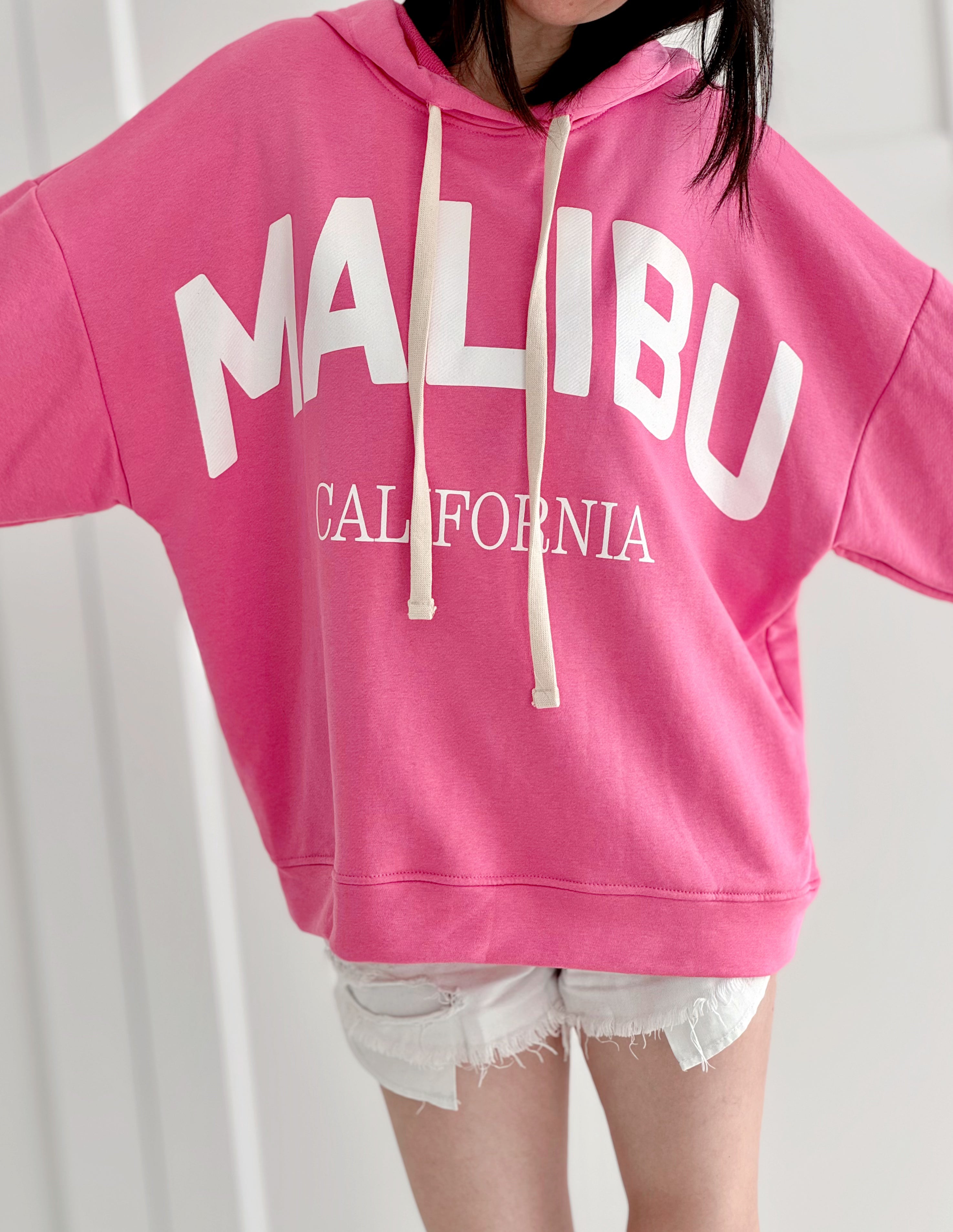 Hoodie, MALIBU, Pink