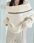 Schulterfreier Pullover