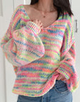 Pullover, Neon, Cremeweiß