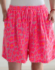 Musselin Shorts, Leo '25, Neon-Pink
