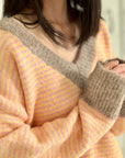 Pullover, Stereifen & Kontrastbünchen
