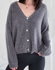 Strickjacke, Alpaka, 10+ Farben