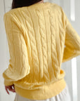 Cardigan, Zopfmuster, 8 Farben