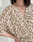 Musselin Jumpsuit, Beige-Leo