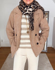 Jacke, zweireihig, 2 Farben, Camel