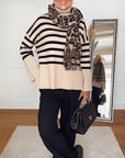 Strickpullover, Streifen, 5 Farben