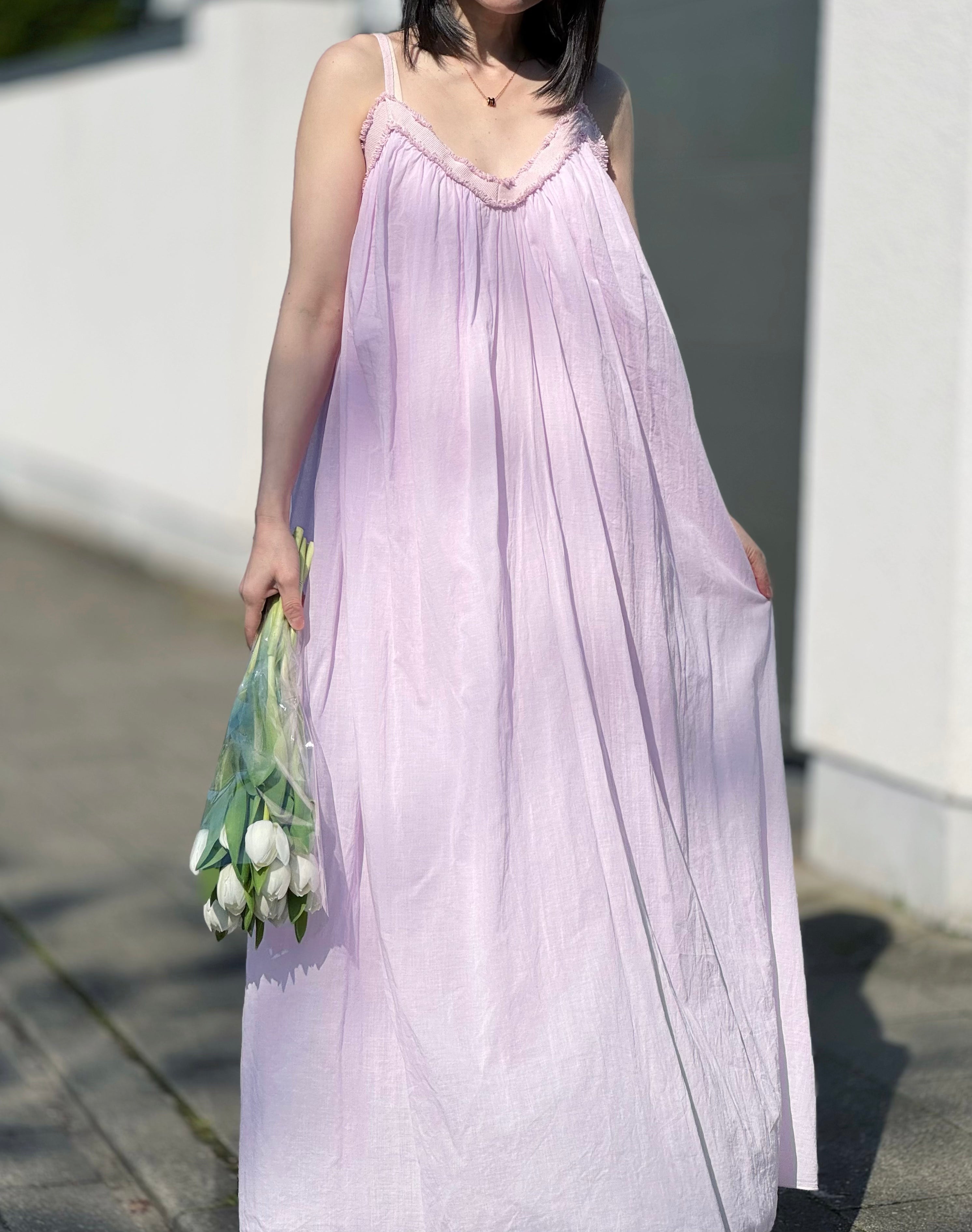 Sommerkleid, Baumwolle, mit Futter, 3 Farben