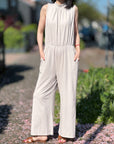 Jumpsuit, Rückenausschnitt, 4 Farben